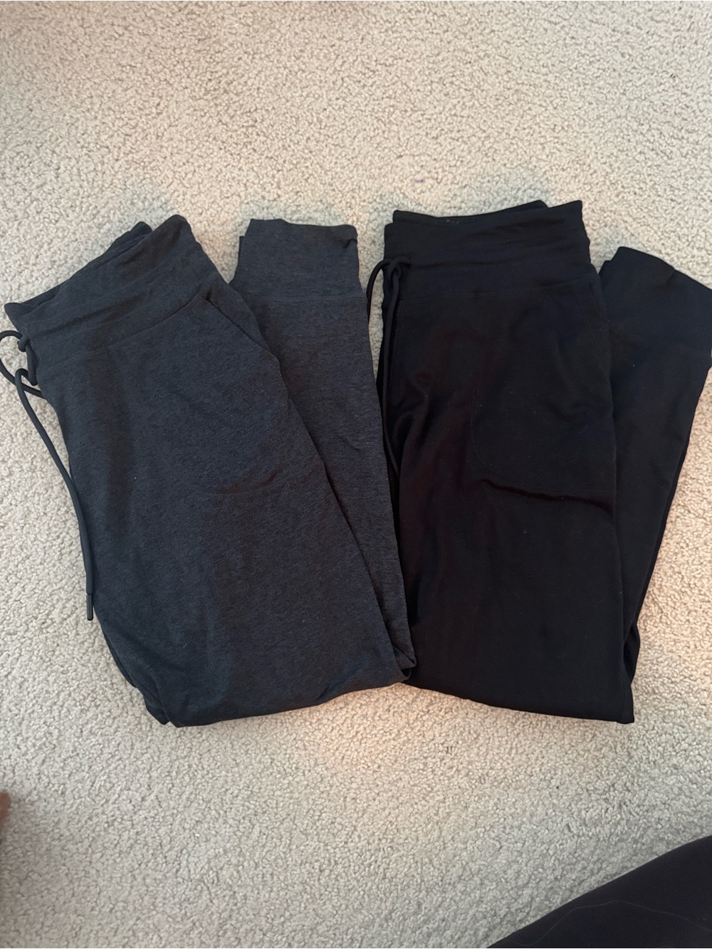Lole Women's Track Jogger Pants - Black & Dark Gray